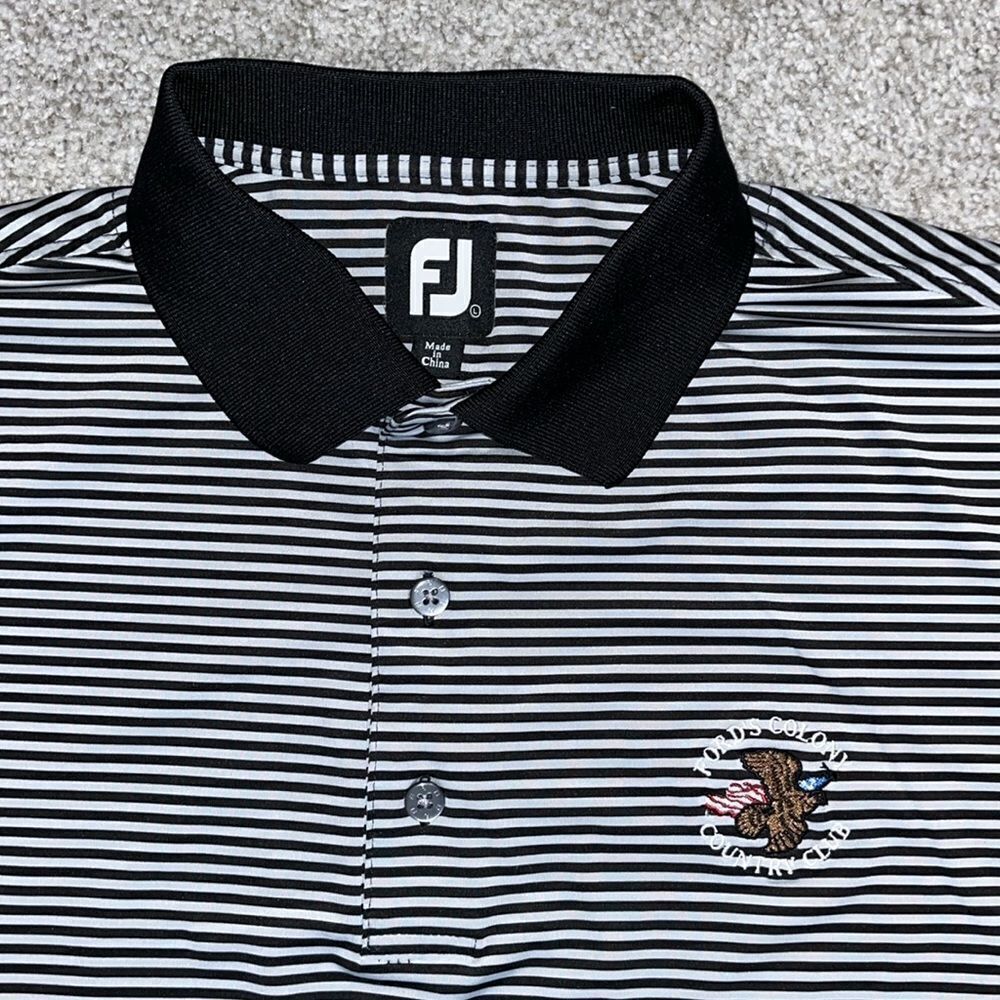 The famous Fords Colony Williamsburg VA Polo Golf shirt L polyester blend